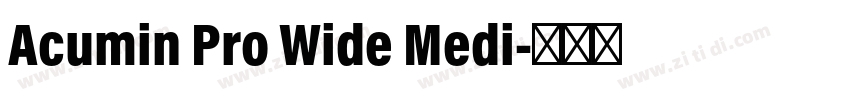 Acumin Pro Wide Medi字体转换